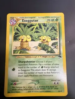 Pokemon Southern Islands Vintage Promo Lot 3 Cards Ivysaur Tentacruel Exeggutor - Image 5