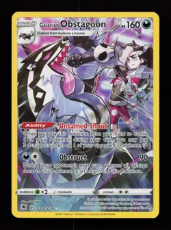 Galarian Obstagoon TG10/TG30 Astral Radiance Trainer Gallery Pokemon Card - Image 1