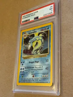 Gyarados 006/102 Base Set Holo Pokemon card PSA 7 NM - Image 3