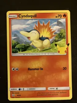 Pokemon - Cyndaquil - McDonald's 25th Anniversary Promo - Card 10/25 - Image 1