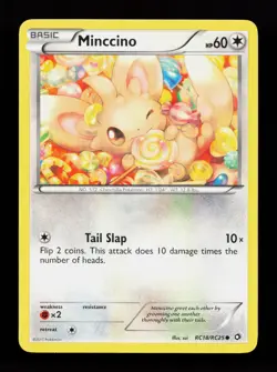 Minccino RC18/RC25 Common Legendary Treasures: Radiant Collection Pokemon Card - Image 1