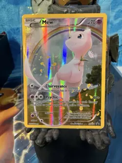 Pokemon TCG XY110 Mew Black Star Promos Full Art Holo Card NM-LP - Image 1