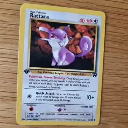 1ST EDITION RATTATA 66/82 POKEMON CARD (TEAM ROCKET SET) - Image 3