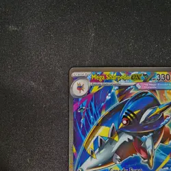 Mega Sharpedo ex 127 Pokemon Phantasmal Flames Trading Card Game - Image 2