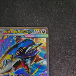 Mega Sharpedo ex 127 Pokemon Phantasmal Flames Trading Card Game - Image 3
