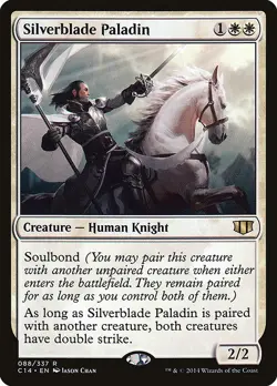 Silverblade Paladin - Commander 2014 | MTG Card - Image 1