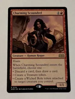 MTG Charming Scoundrel - Wilds of Eldraine LP - Image 1
