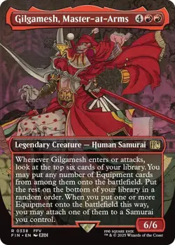 MTG FINAL FANTASY - Gilgamesh, Master-at-Arms Borderless (0338) NM - Image 1