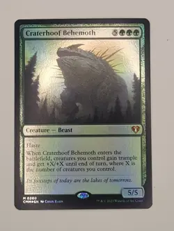 Craterhoof Behemoth Commander Masters Foil - Image 1