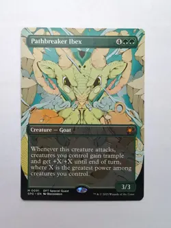 MTG Pathbreaker Ibex (SPG) Special Guests Borderless Regular Mythic 91 - Image 1