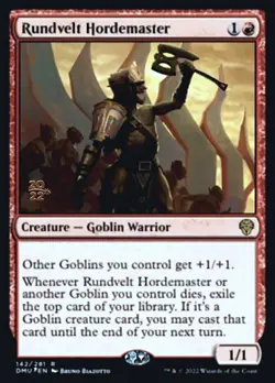1 x Rundvelt Hordemaster - Foil - Prerelease Promo - Dominaria United - NM-Mint - Image 1