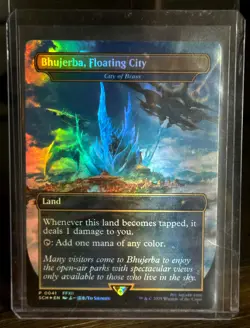MTG Magic the Gathering Promo City of Brass Foil Bhujerba, Floating City Champ - Image 1