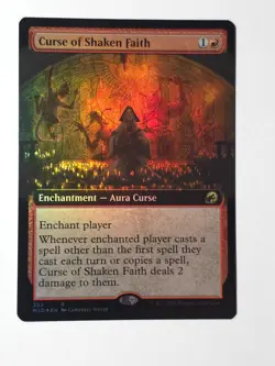 Curse of Shaken Faith (Extended Art) Innistrad: Midnight Hunt Foil - Image 1