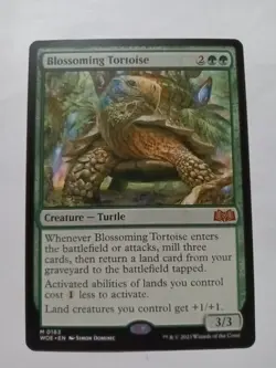 MTG Blossoming Tortoise - Wilds of Eldraine (WOE) NM/M 163 - Image 1