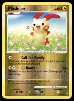 2008 Diamond & Pearl - Majestic Dawn Reverse Holo Plusle #28 - Image 1
