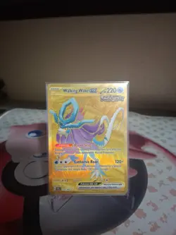 Walking Wake EX 215/162 SV05 Temporal Forces Gold Hyper Rare Pokemon TCG NM - Image 1