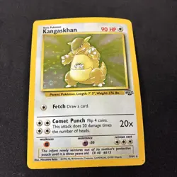 Pokemon TCG Kangaskhan Holo Rare Jungle Unlimited 5/64 Vintage WOTC 1999 LP - Image 1
