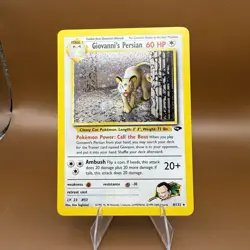Pokemon TCG Giovanni's Persian 8/132 Gym Challenge Holo Rare Unlimited - Image 2
