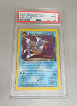 Pokemon 2000 Team Rocket Dark Gyarados 8 Holo Pre-Release PSA Mint 9 - Image 1