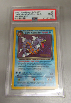 Pokemon 2000 Team Rocket Dark Gyarados 8 Holo Pre-Release PSA Mint 9 - Image 4