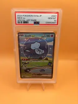 Pokemon Japanese Shiny Treasure Mew EX 347/190 Special Art Rare Sv4a PSA 10! - Image 1