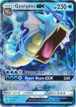 1x NM-Mint Gyarados GX - SM212 - SM Black Star Promo Pokemon SM Promos - Image 1
