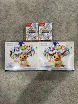 Pokemon Prismatic Evolutions Sealed Lot (2 ETB & 2 Booster Bundles) - Image 1