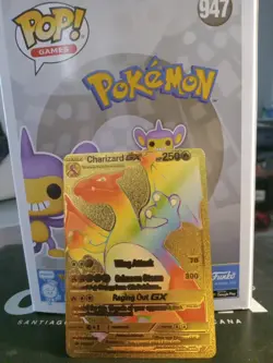 Pokemon TCG Charizard GX Gold Foil - Image 1