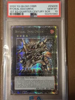 Yugioh ⚡ CRBR-EN006 ⚡ Ryzeal Duo Drive | QCSR 1st Edition PSA GEM MINT 10 - Image 2