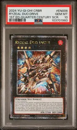 Yugioh ⚡ CRBR-EN006 ⚡ Ryzeal Duo Drive | QCSR 1st Edition PSA GEM MINT 10 - Image 3