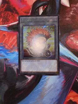 Yugioh! Crow Token L5DD-ENS06 Secret Rare 1st Edition Near Mint - Image 1