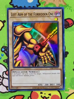 Left Arm of the Forbidden One 25th Anniversary Legend Blue Eyes White Dragon LOB - Image 1
