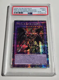 2024 YU-GI-OH! RARITY COLLECTION II Red Eyes Dark Dragoon RA02-EN021 QCR PSA 9 - Image 4
