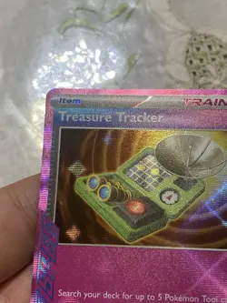 scarlet and violet Prismatic Evolutions Treasure Tracker Trainer Ace Spec Card. - Image 4