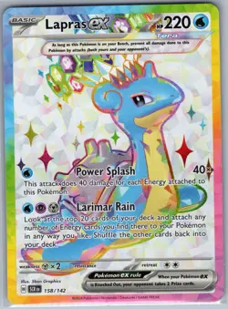 Lapras ex 158/142 SV07: Stellar Crown - Pokemon Card - NM - Image 1
