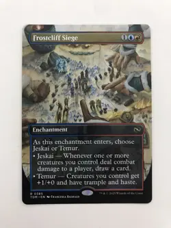 Frostcliff Siege Extended Borderless MTG Magic the Gathering Card NM Mint TDM - Image 1