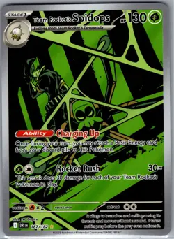 Team Rocket's Spidops 187/182 SV10: Destined Rivals - Pokemon Card - NM - Image 1