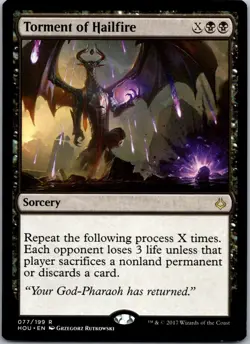 Torment of Hailfire R Hour of Devastation 77 NM - Image 1