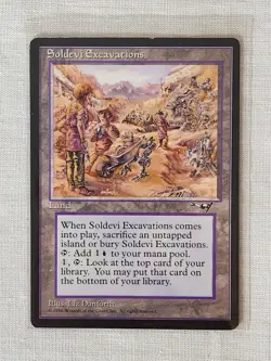 Played Soldevi Excavations Alliances Mtg Magic the Gathering - Image 1