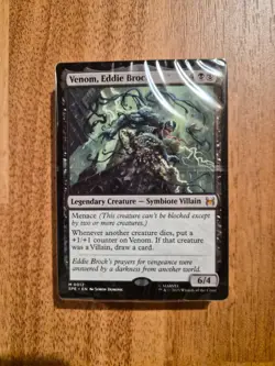 VENOM, EDDIE BROCK : Magic The Gathering Spider Man BLACK Welcome Deck SEALED - Image 1
