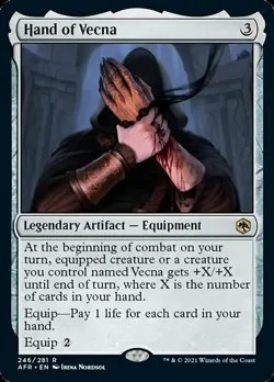 x1 Hand of Vecna - Foil R MTG Adventures in the Forgotten Realms M/NM, English - Image 1