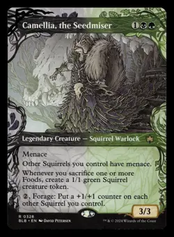 Camellia, the Seedmiser (Showcase) #328 MTG Bloomburrow NM X1 - Image 1