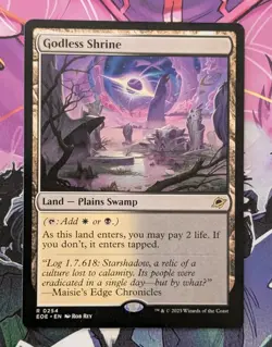 MTG Edge Of Eternities Rare GODLESS SHRINE NM - Image 1