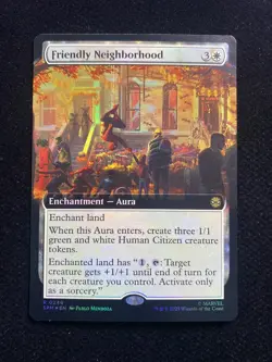 2025 Magic The Gathering MTG Marvel #R 0246 Foil Friendly Neighborhood #2 AK001 - Image 1