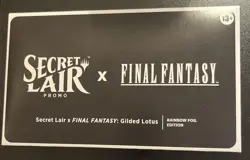 MTG Secret Lair x Final Fantasy: Gilded Lotus Rainbow Foil Edition Promo - Image 1