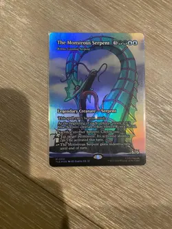 ?? MTG: The Monstrous Serpent - #51 Foil Borderless - Avatar The Last Airbender - Image 1