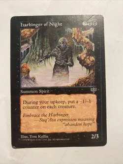 Harbinger of Night - Mirage - LP- Magic The Gathering MTG - Image 1