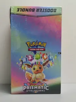 2025 Pokemon Prismatic Evolutions Factory Sealed Booster Bundle Display Box (b) - Image 1