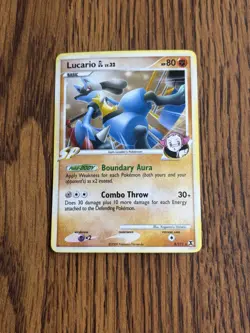 Pokemon TCG Lucario Rising Rivals 8/111 Holo Rare MP. - Image 1