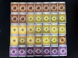 2024 Pokemon TCG S-Chinese Basic Lightning Energy Basic Grass Energy Holo Lot*84 - Image 1